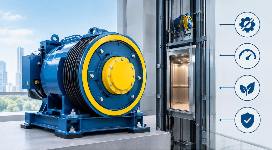 Gearless Elevator Machines: Benefits, Applications and How They Work